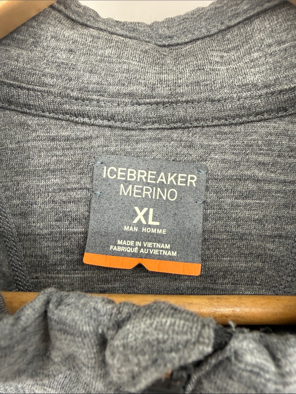 Icebreaker Gray Merino Men's XL Zip up jacket - Picture 2 of 10